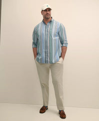 Big & Tall Friday Shirt Poplin Awning Stripe