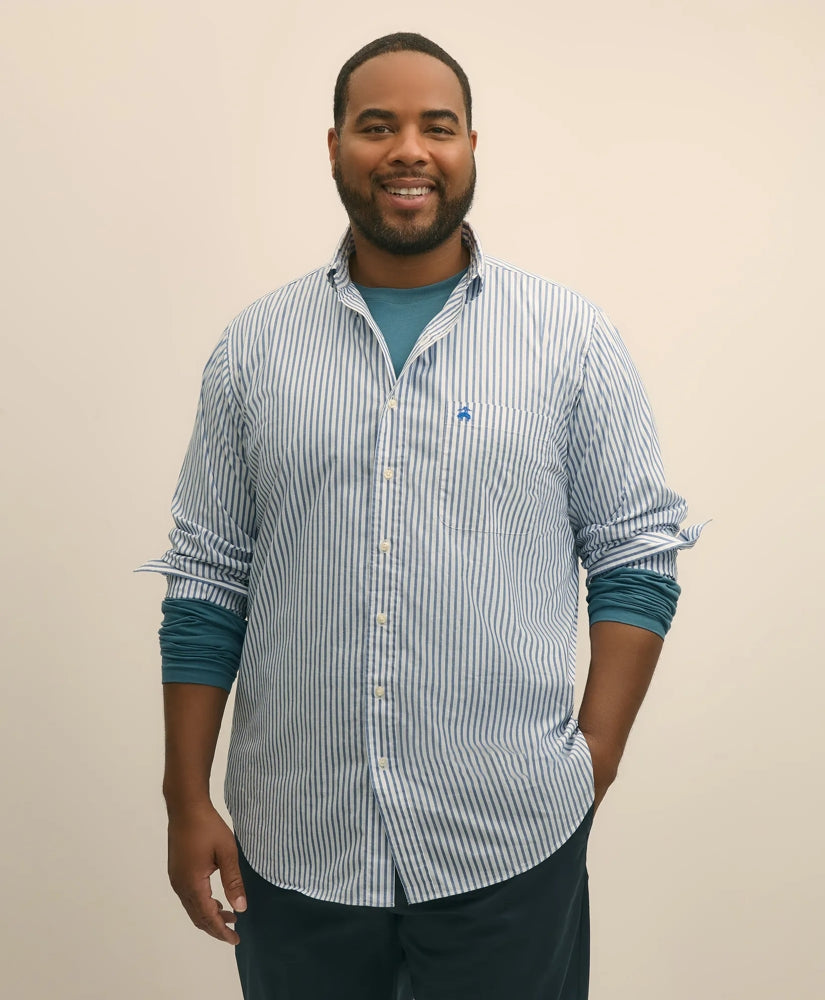 Big & Tall Friday Shirt Poplin Bengal Stripe