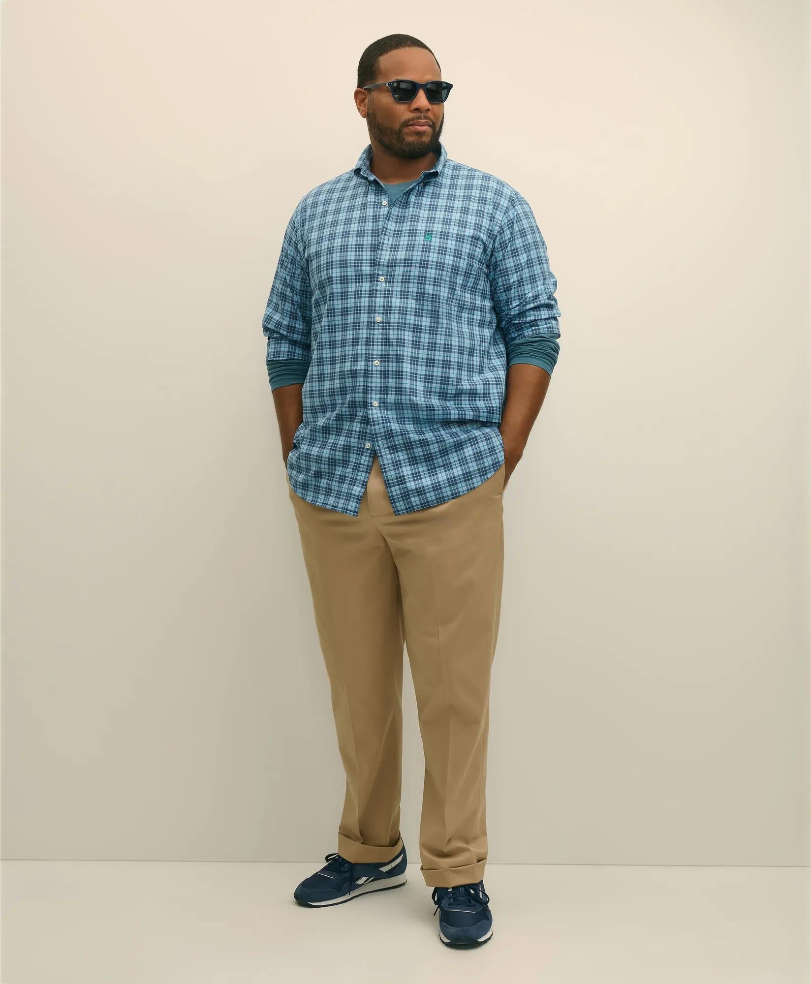 Poplin Tartan Big & Tall Friday Shirt