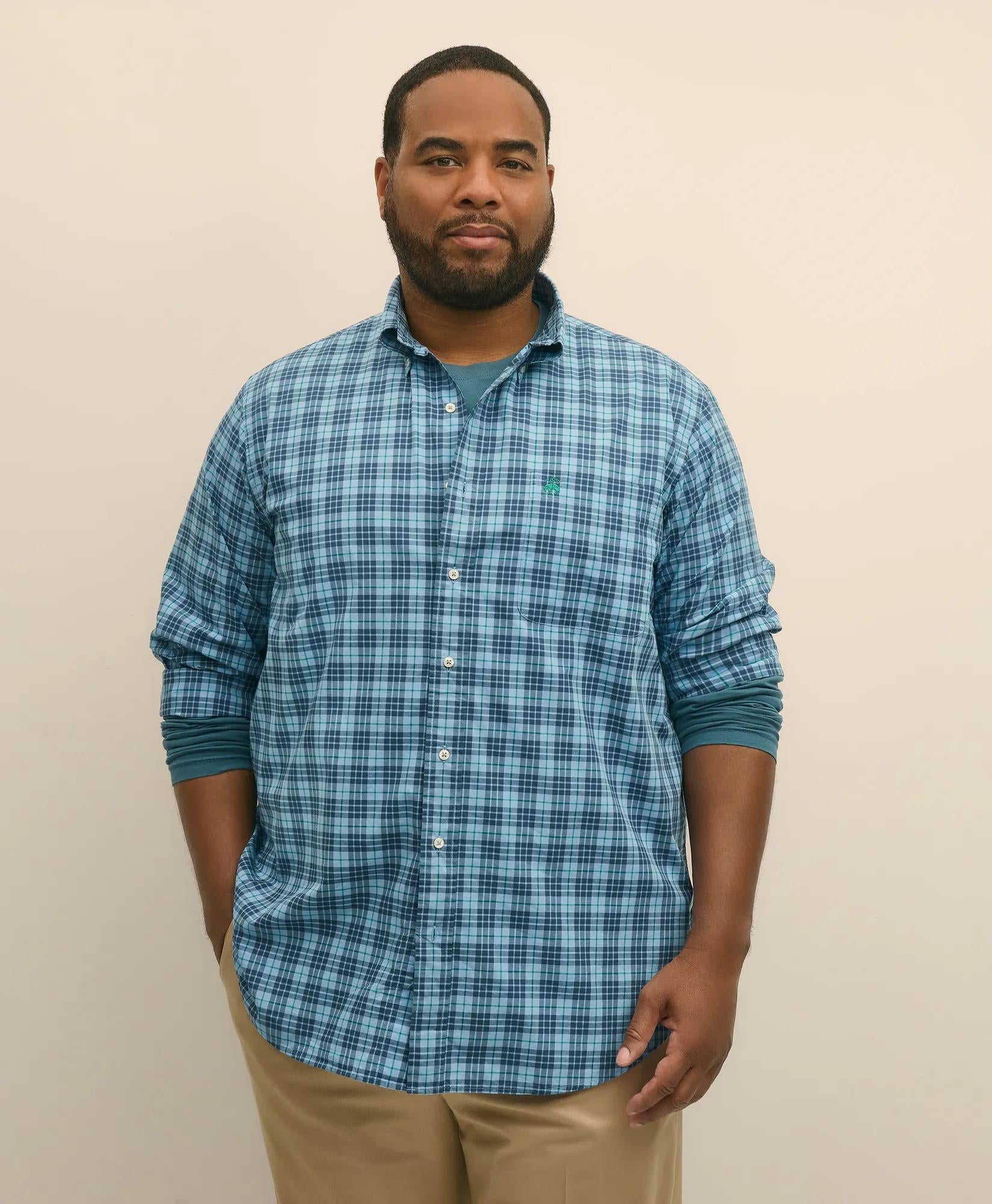 Poplin Tartan Big & Tall Friday Shirt