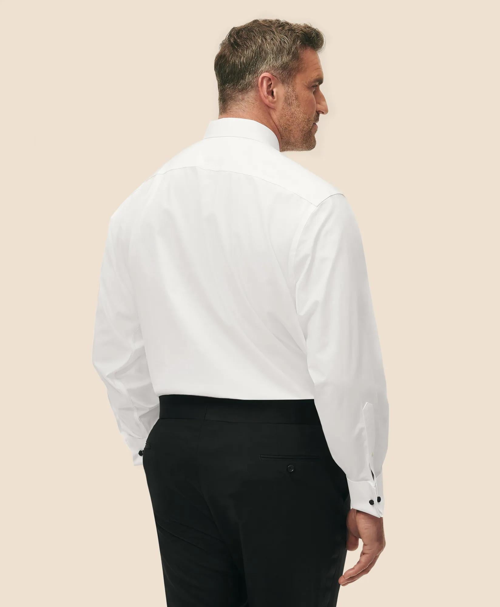 Tuxedo Shirt Big & Tall Non-Iron Supima® Cotton Poplin Londoner Collar
