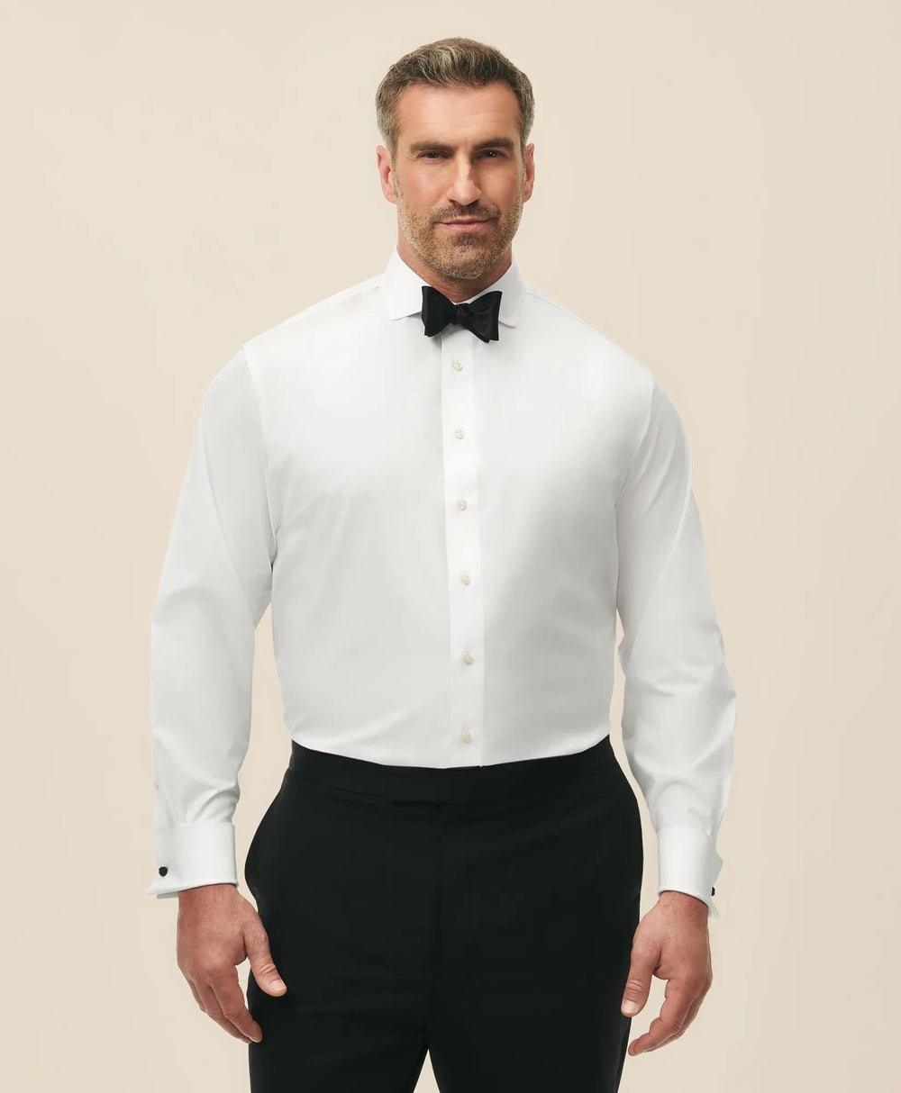 Tuxedo Shirt Big & Tall Non-Iron Supima® Cotton Poplin Londoner Collar