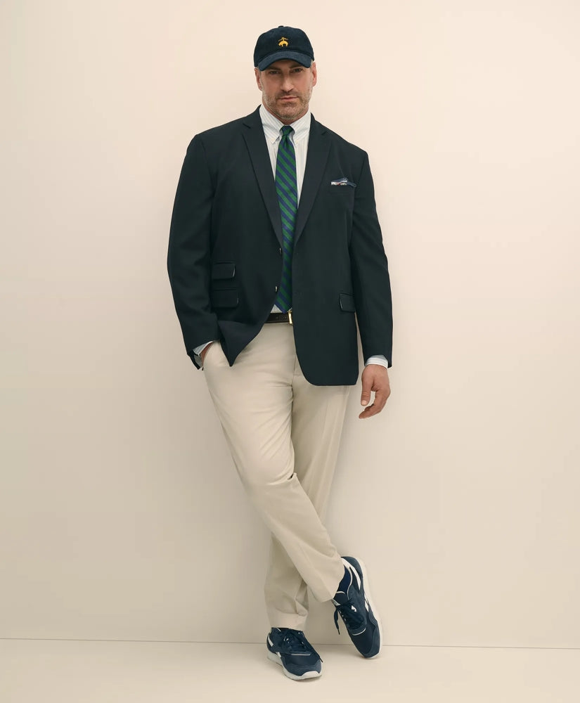 Dress Shirt Big & Tall Stretch Cotton Broadcloth Non-Iron Polo Button Down Collar