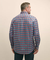 Tartan Shirt Big & Tall Stretch Cotton Non-Iron Oxford Polo Button Down Collar