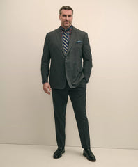 Tartan Shirt Big & Tall Stretch Cotton Non-Iron Twill Polo Button Down Collar