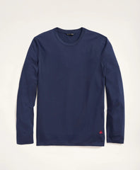 Big & Tall Supima® Cotton Long-Sleeve Logo T-Shirt