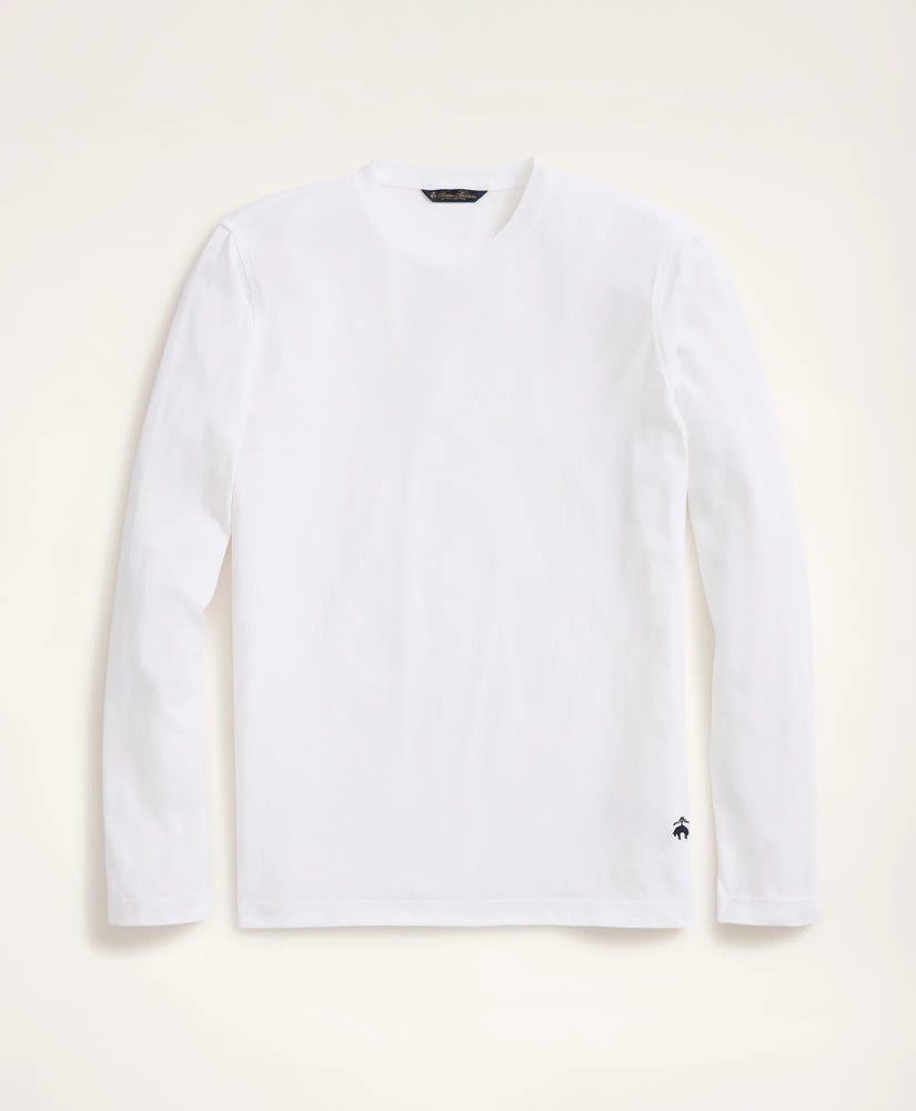 Big & Tall Supima® Cotton Long-Sleeve Logo T-Shirt