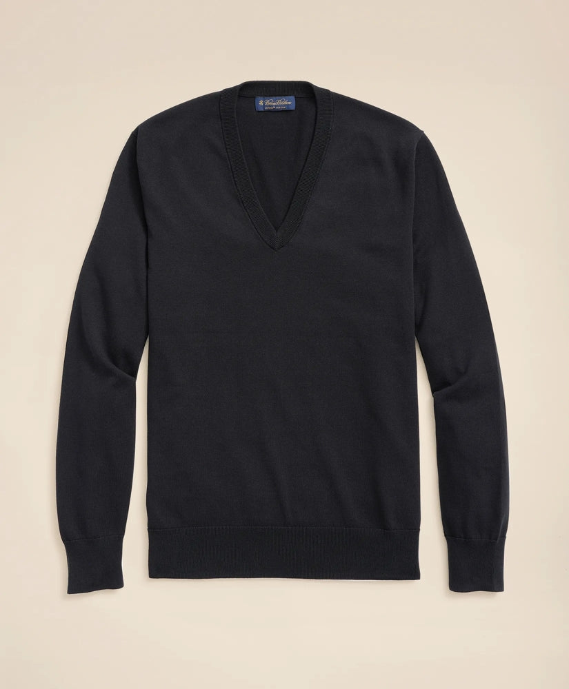 Big & Tall Supima® Cotton V-Neck Sweater