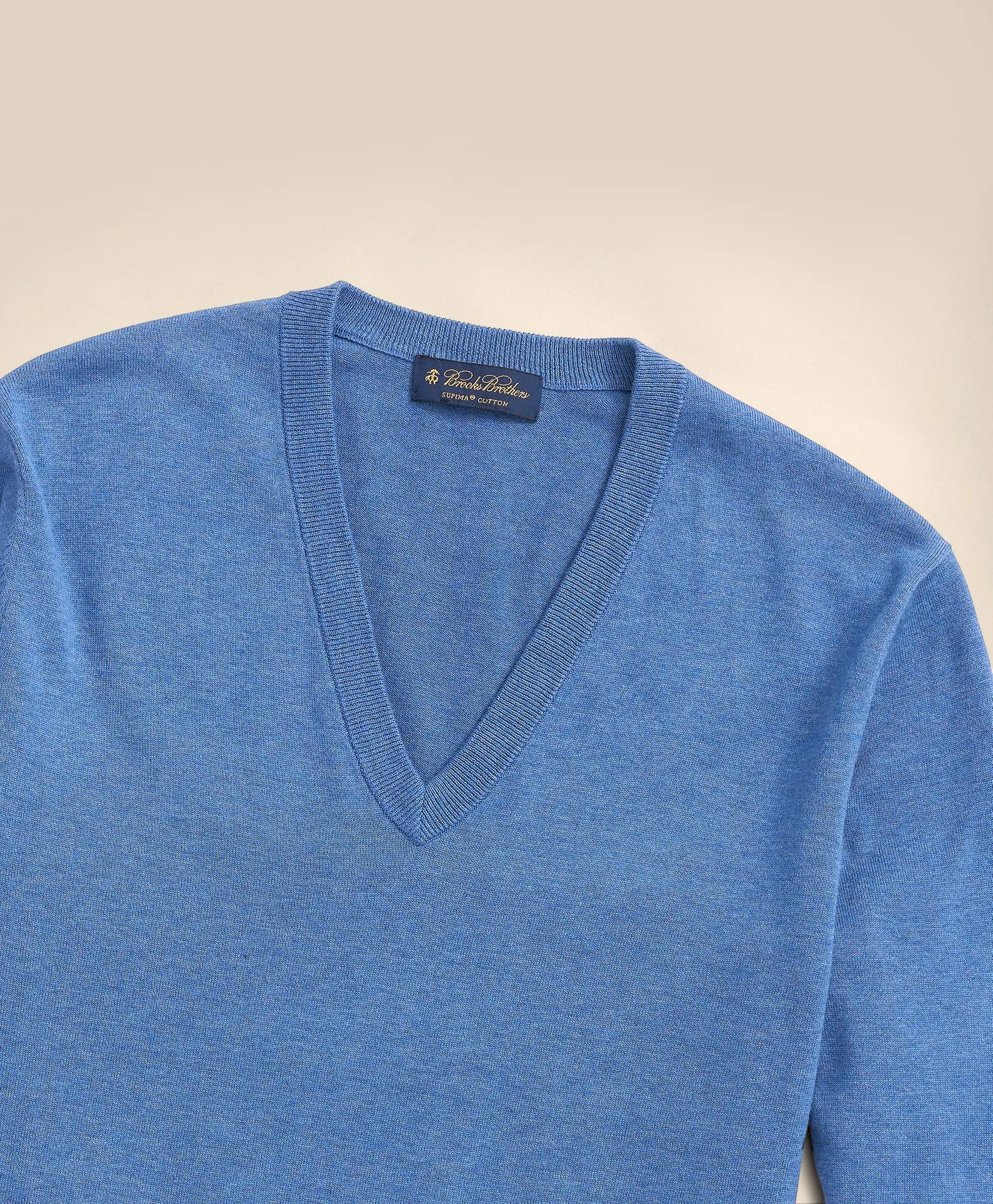 Big & Tall Supima® Cotton V-Neck Sweater