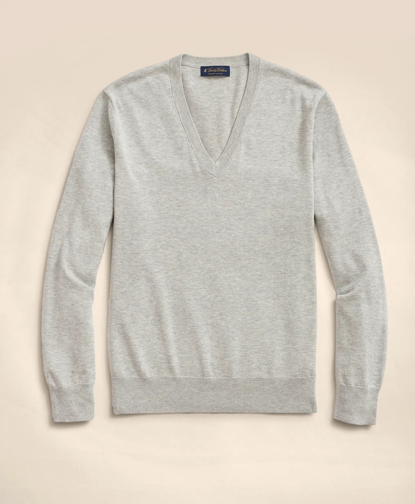 Big & Tall Supima® Cotton V-Neck Sweater