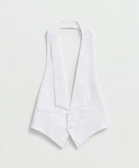 Black Fleece Formal Vest in Cotton Pique