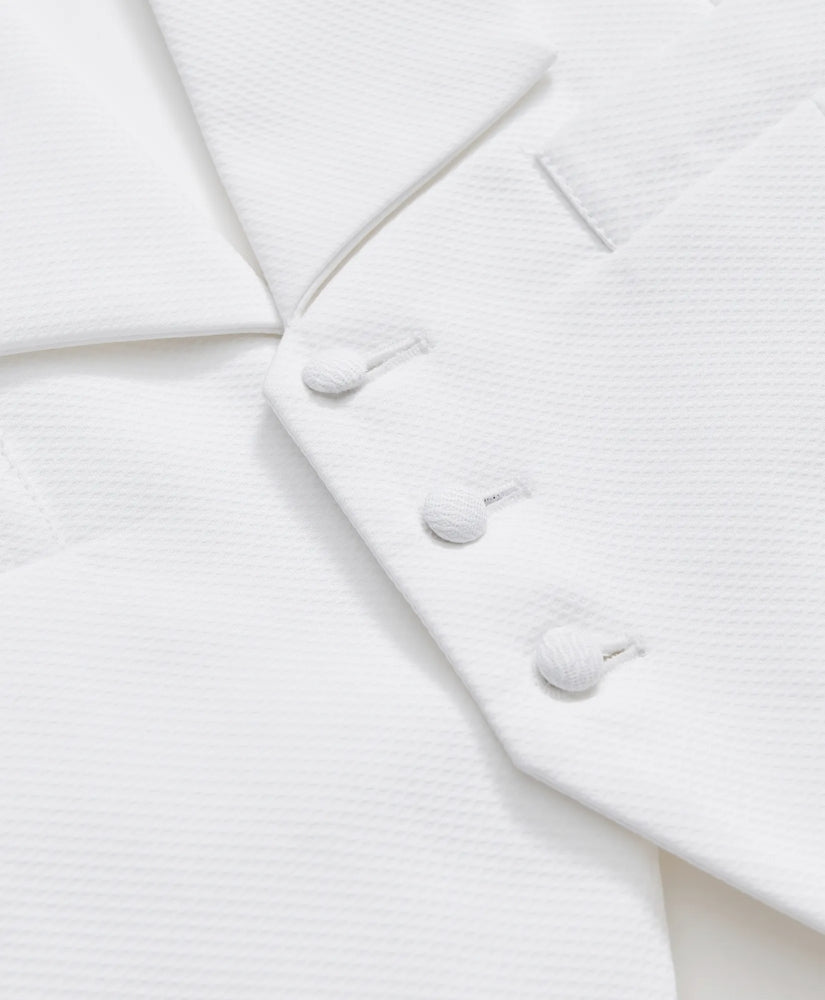 Black Fleece Formal Vest in Cotton Pique