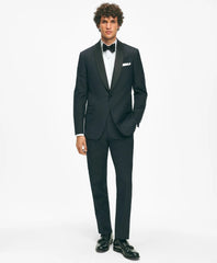 Black Fleece Shawl Collar Tuxedo in Silk-Linen