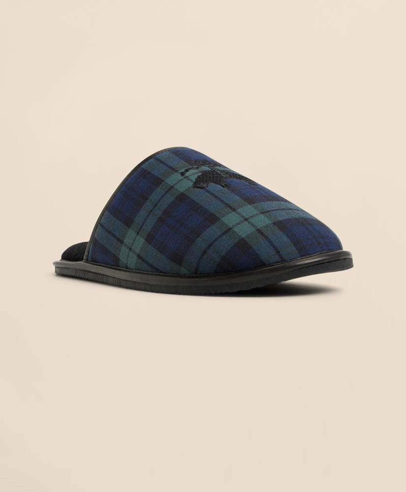Black Watch Golden-Fleece-Emblem Slippers