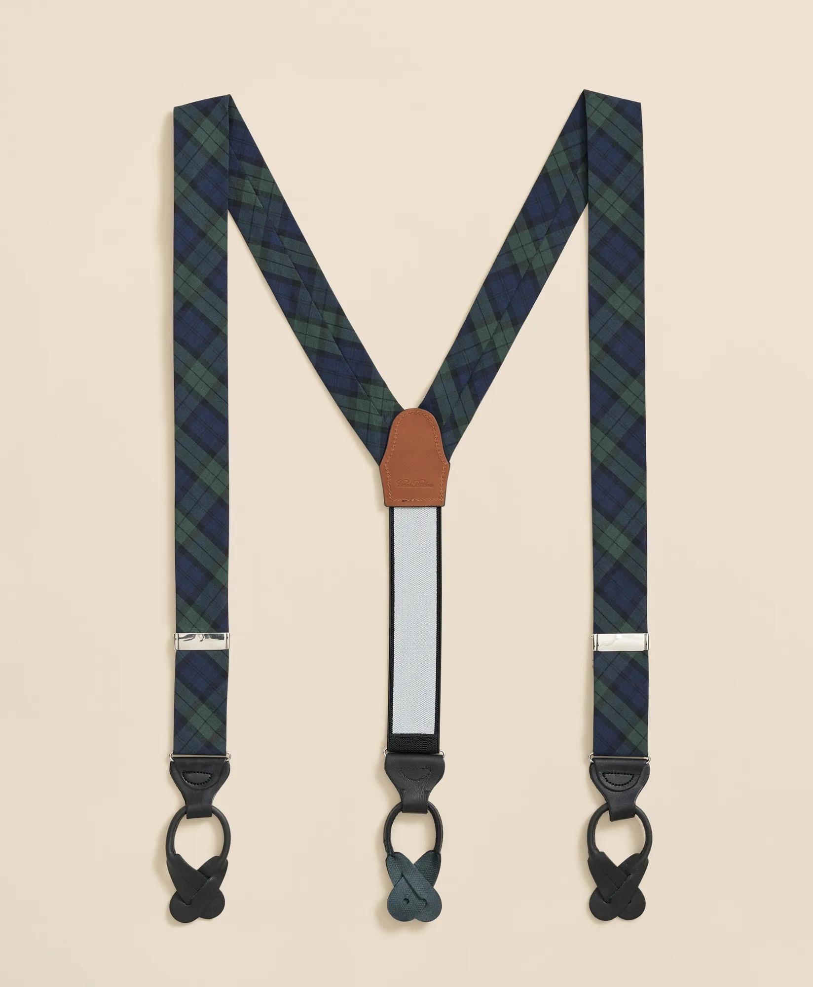 Black Watch Tartan Suspenders