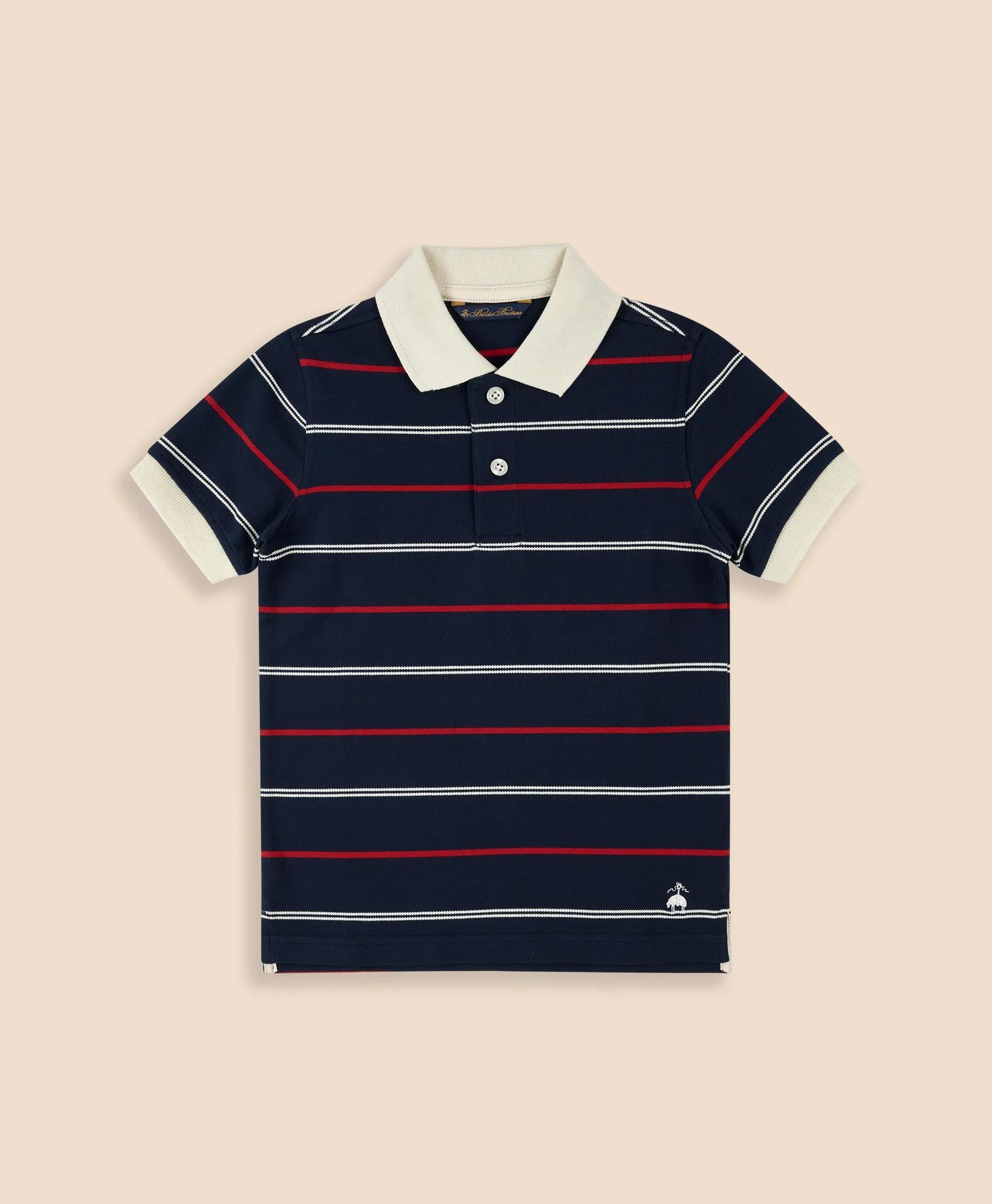 Boys Cotton-Blend Pique Polo Shirt