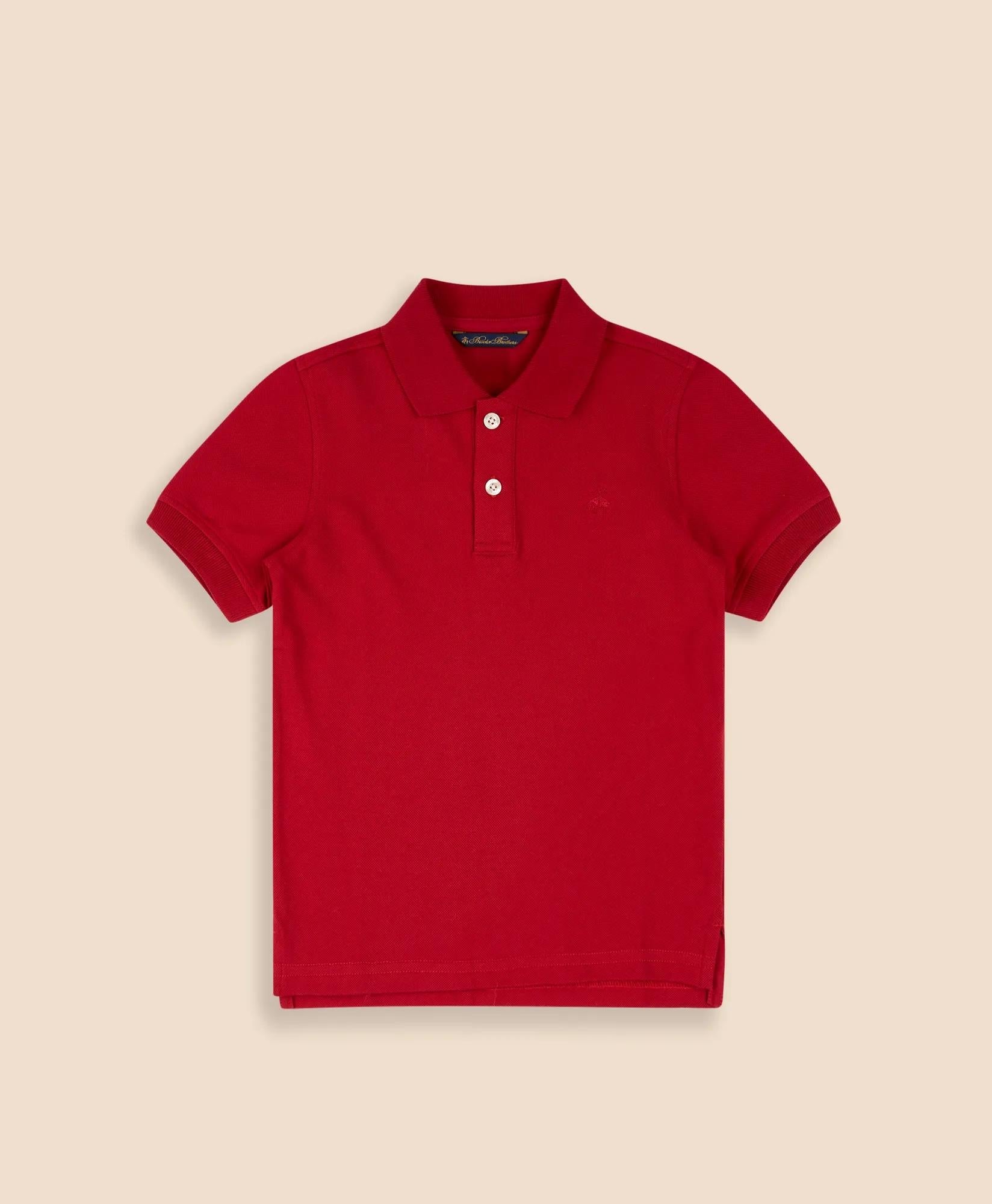 Boys Cotton-Blend Pique Polo Shirt