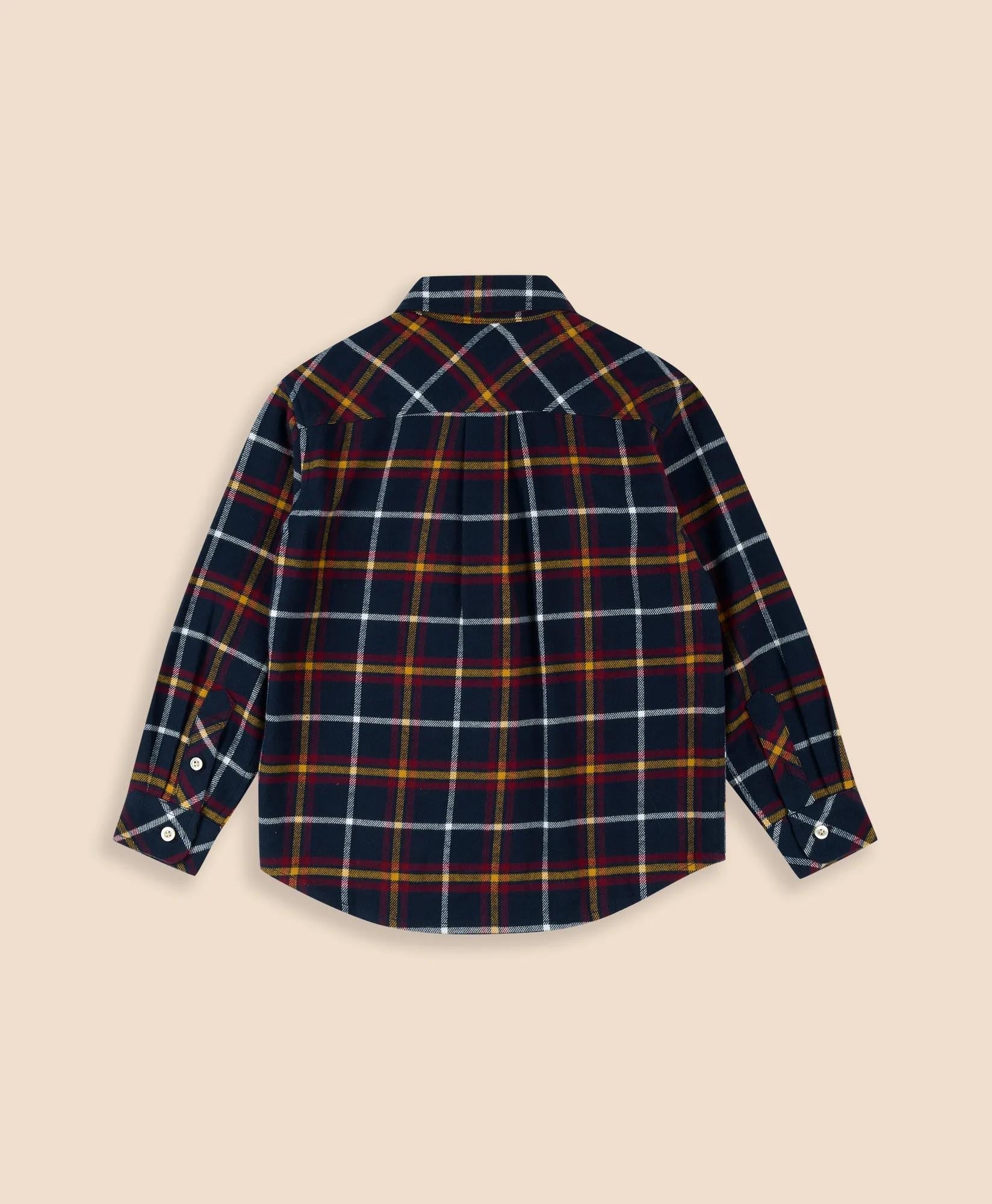 Boys Cotton Brushed Flannel Shirt
