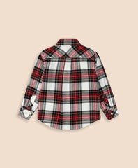 Boys Cotton Brushed Flannel Shirt