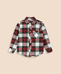 Boys Cotton Brushed Flannel Shirt