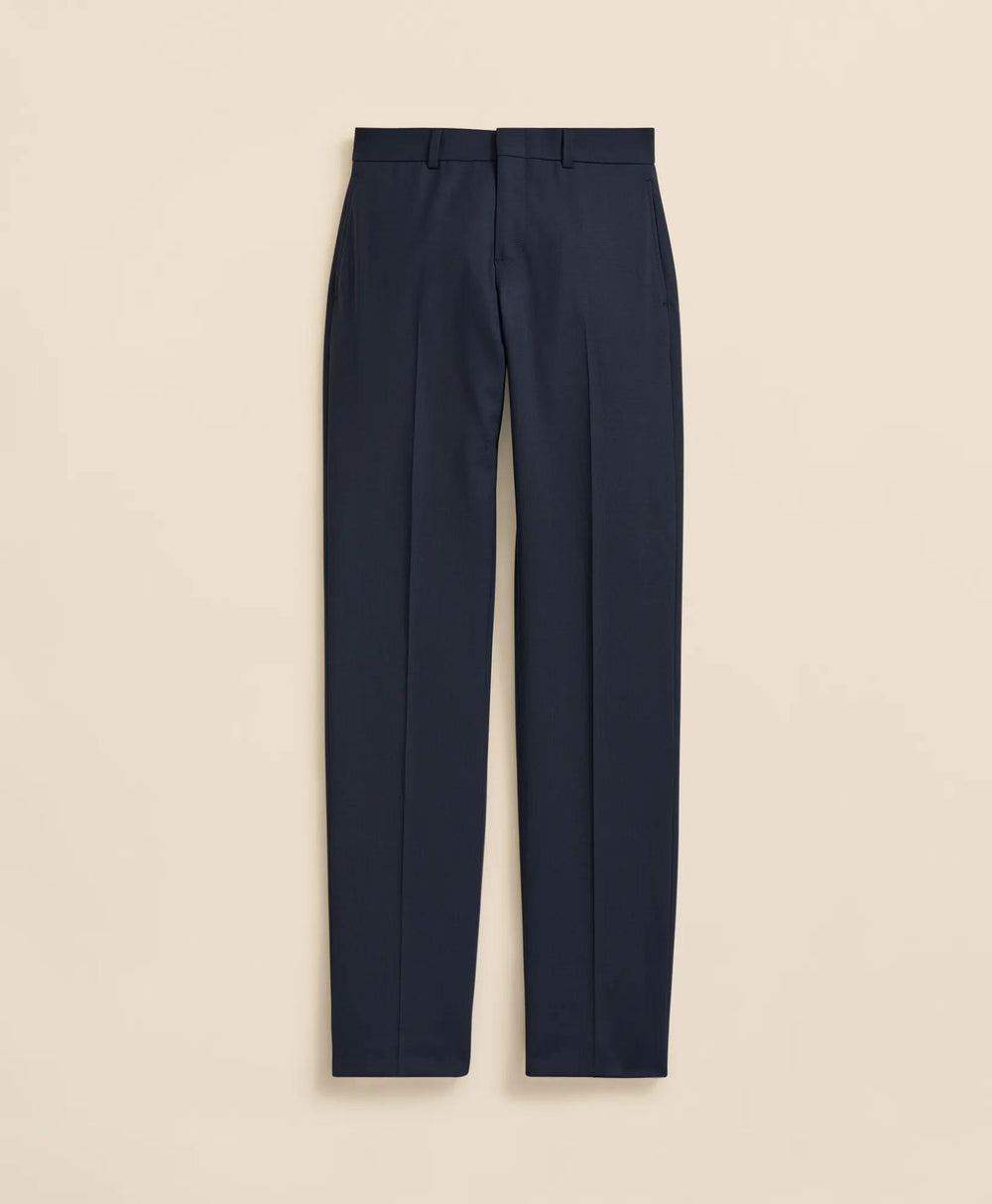 Boys Prep Plain-Front Wool Suit Pants