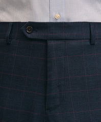 Brooks Brothers Explorer Collection Classic Fit Wool Overcheck Suit Pants