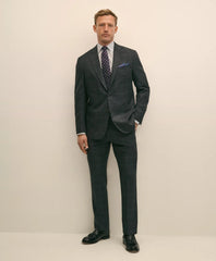 Brooks Brothers Explorer Collection Classic Fit Wool Windowpane Suit Jacket