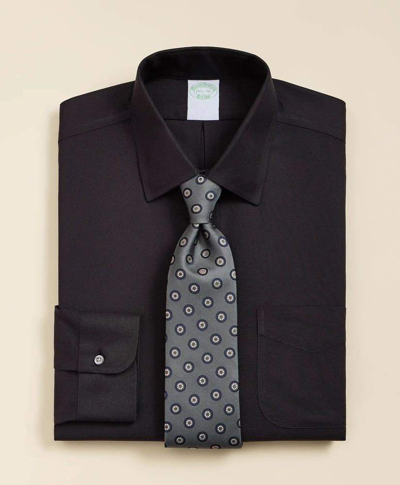 Dress Shirt Brooks Brothers Explorer Collection Non-Iron Twill Ainsley Collar