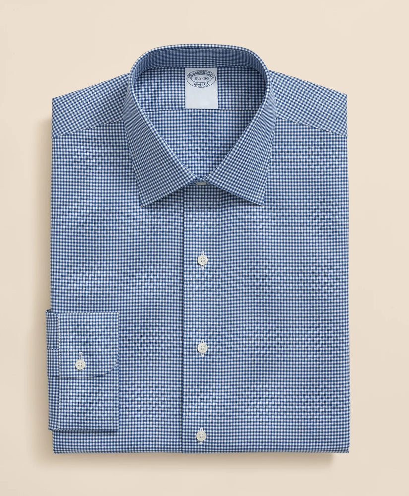 Brooks Brothers Explorer Collection Non-Iron Twill Ainsley Collar Gingham Dress Shirt