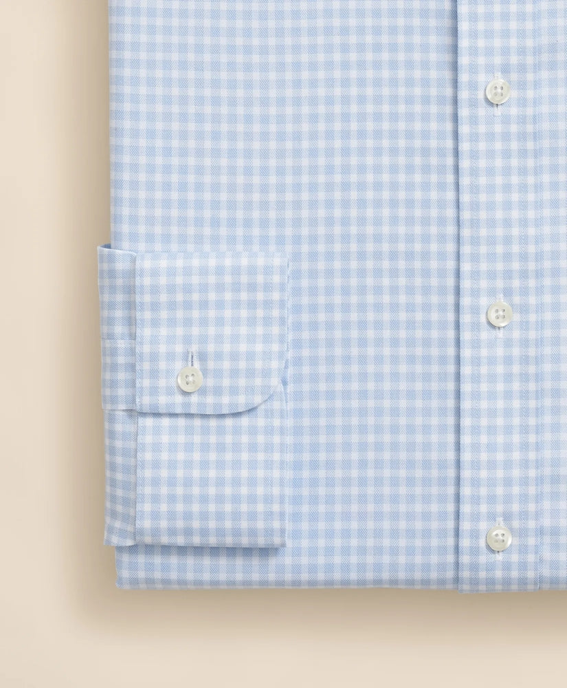 Brooks Brothers Explorer Collection Non-Iron Twill Ainsley Collar Gingham Dress Shirt