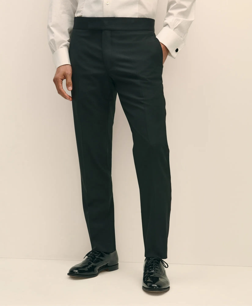 Brooks Brothers Explorer Collection Slim Fit Wool Tuxedo Pants