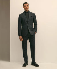 Brooks Brothers Explorer Collection Slim Fit Wool Windowpane Suit Pants