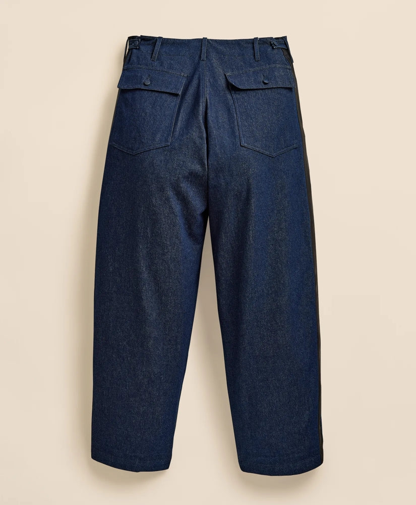 Brooks Brothers X Engineered Garments Cotton Denim Fatigue Dress Pants