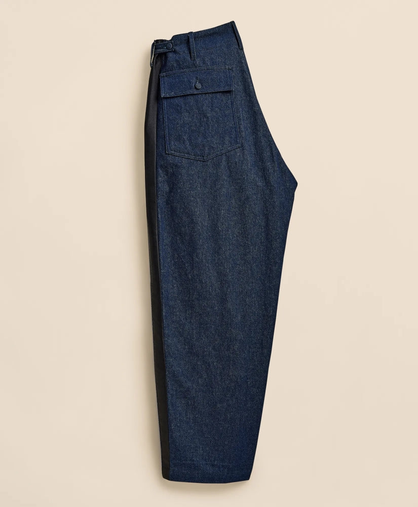 Brooks Brothers X Engineered Garments Cotton Denim Fatigue Dress Pants
