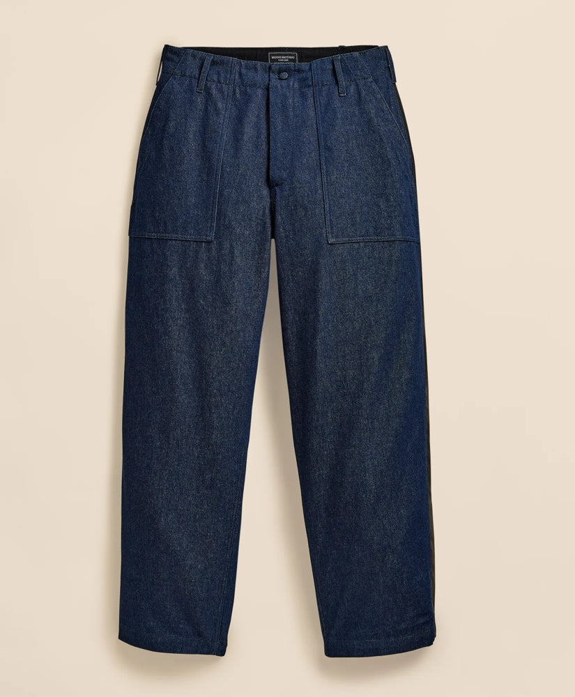 Brooks Brothers X Engineered Garments Cotton Denim Fatigue Dress Pants