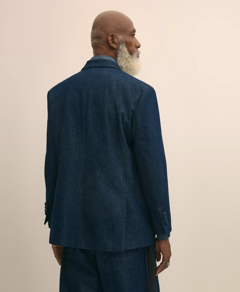 Brooks Brothers X Engineered Garments Cotton Denim Oversized Dinner Jacket