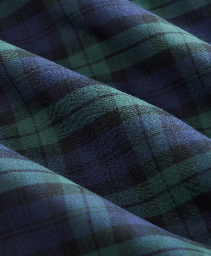 Tartan Dress Shirt Brooks Brothers X Engineered Garments Cotton Flannel Wing Collar Oversized