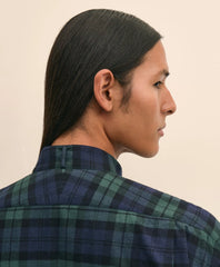 Tartan Dress Shirt Brooks Brothers X Engineered Garments Cotton Flannel Wing Collar Oversized