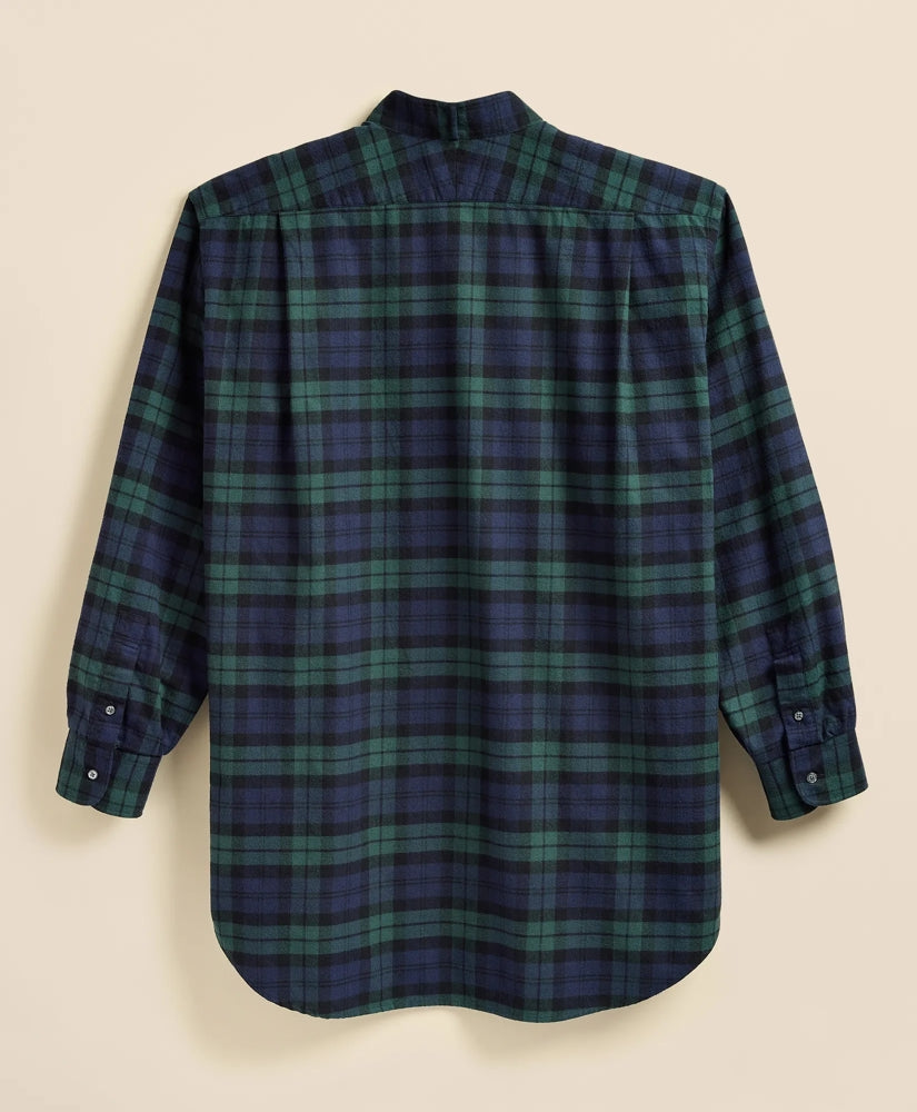 Tartan Dress Shirt Brooks Brothers X Engineered Garments Cotton Flannel Wing Collar Oversized