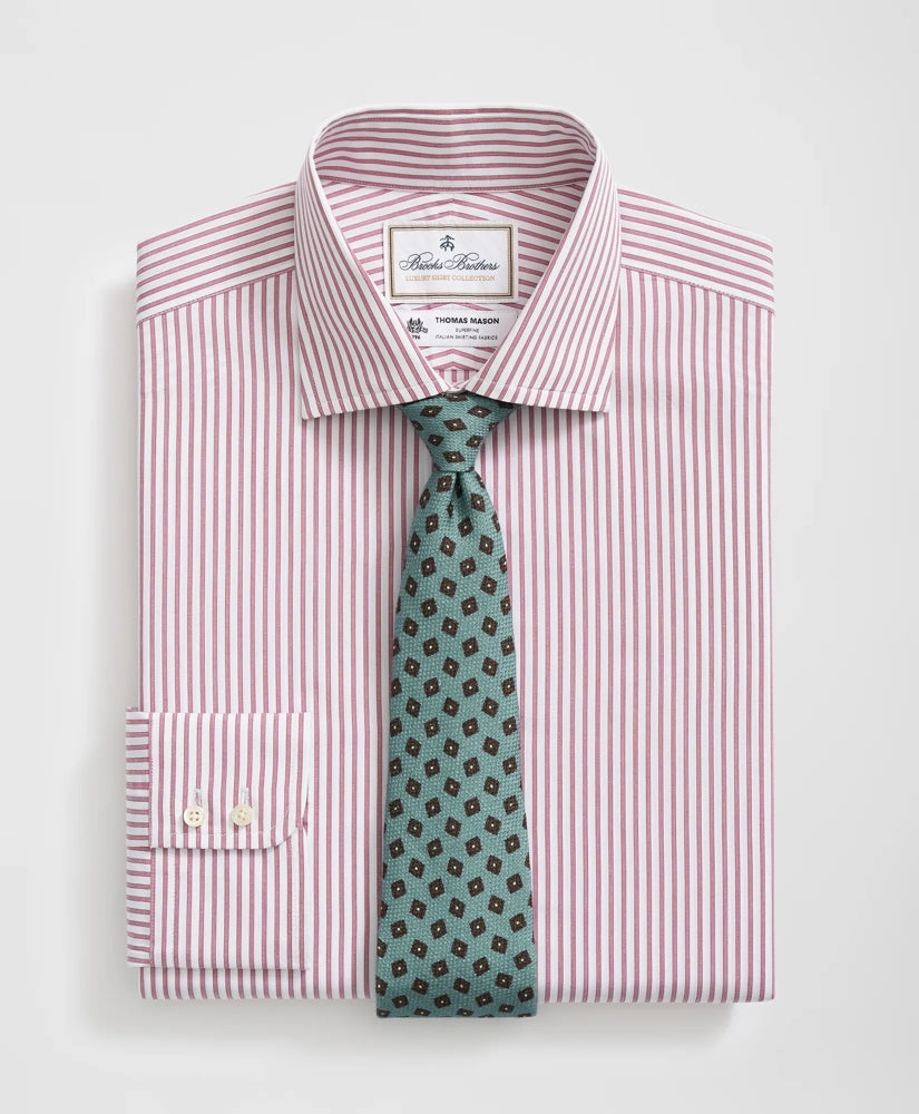 Striped Dress Shirt Brooks Brothers X Thomas Mason® Cotton English Collar