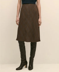 Chiffon Plaid Skirt