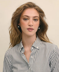 Classic Fit Stretch Supima® Cotton Non-Iron Bengal Stripe Dress Shirt