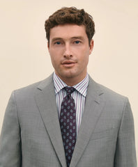 Classic Fit Wool Sharkskin 1818 Suit