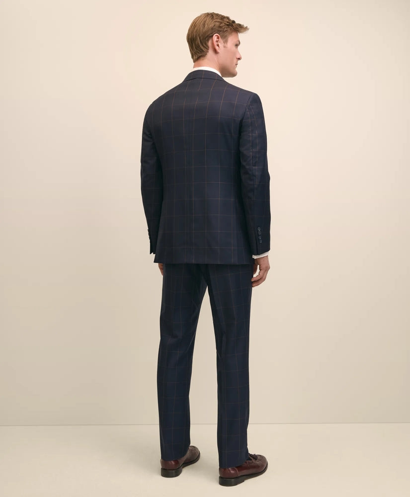 Classic Fit Wool Windowpane 1818 Suit