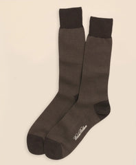 Cotton Bird's Eye Crew Socks