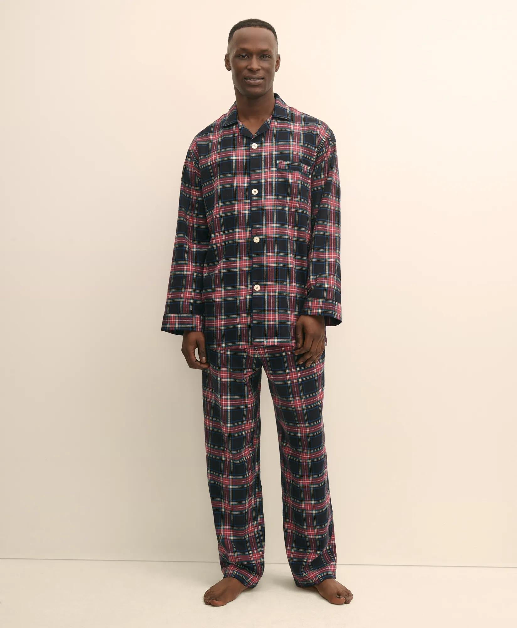 Cotton Flannel Tartan Pajamas