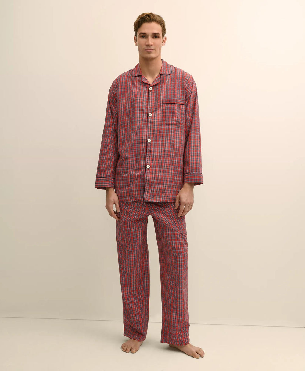 Cotton Broadcloth Tartan Pajamas