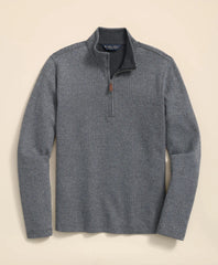 Cotton Herringbone Quarter-Zip