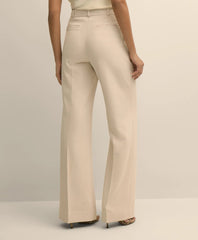 Crepe Wide-Leg Pants