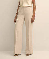 Crepe Wide-Leg Pants